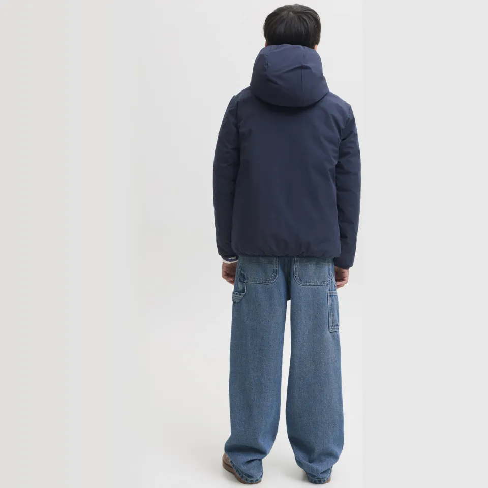 Jack & Jones JJEBROOKLYN reversible winterjas donkerblauw, foto 4