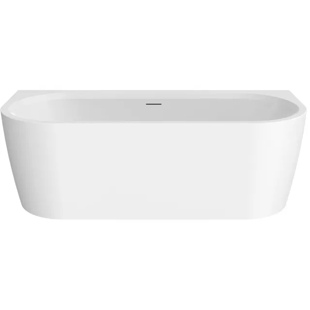 Best Design Bareiss half vrijstaand ligbad mat wit