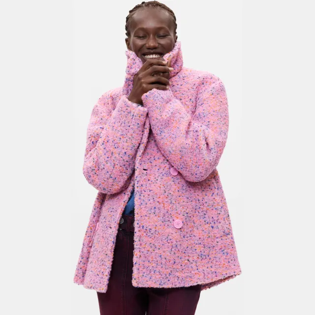 Desigual Bottone wintermantel roze, foto 6