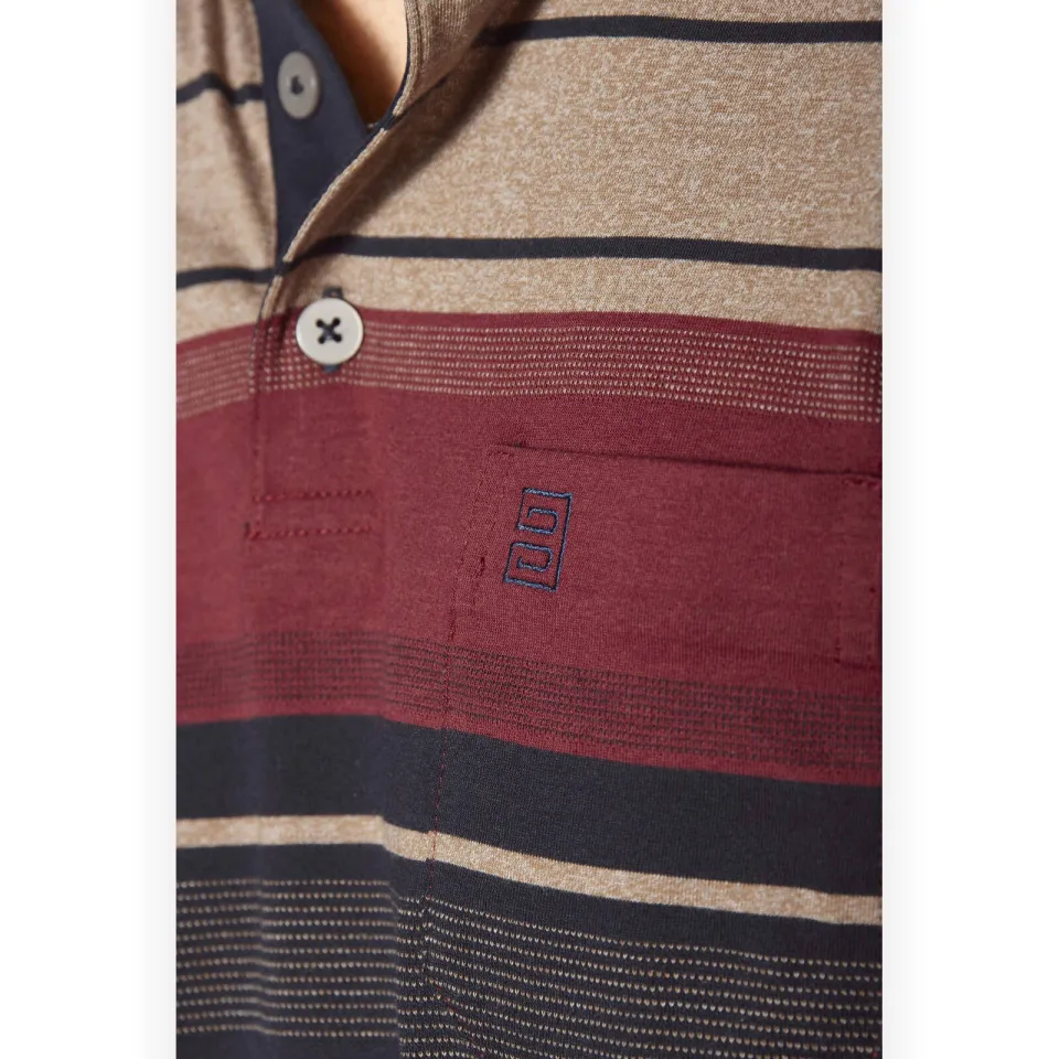 Babista regular fit gestreepte polo Plus Size +FIT Collectie - donkerblauw, foto 5