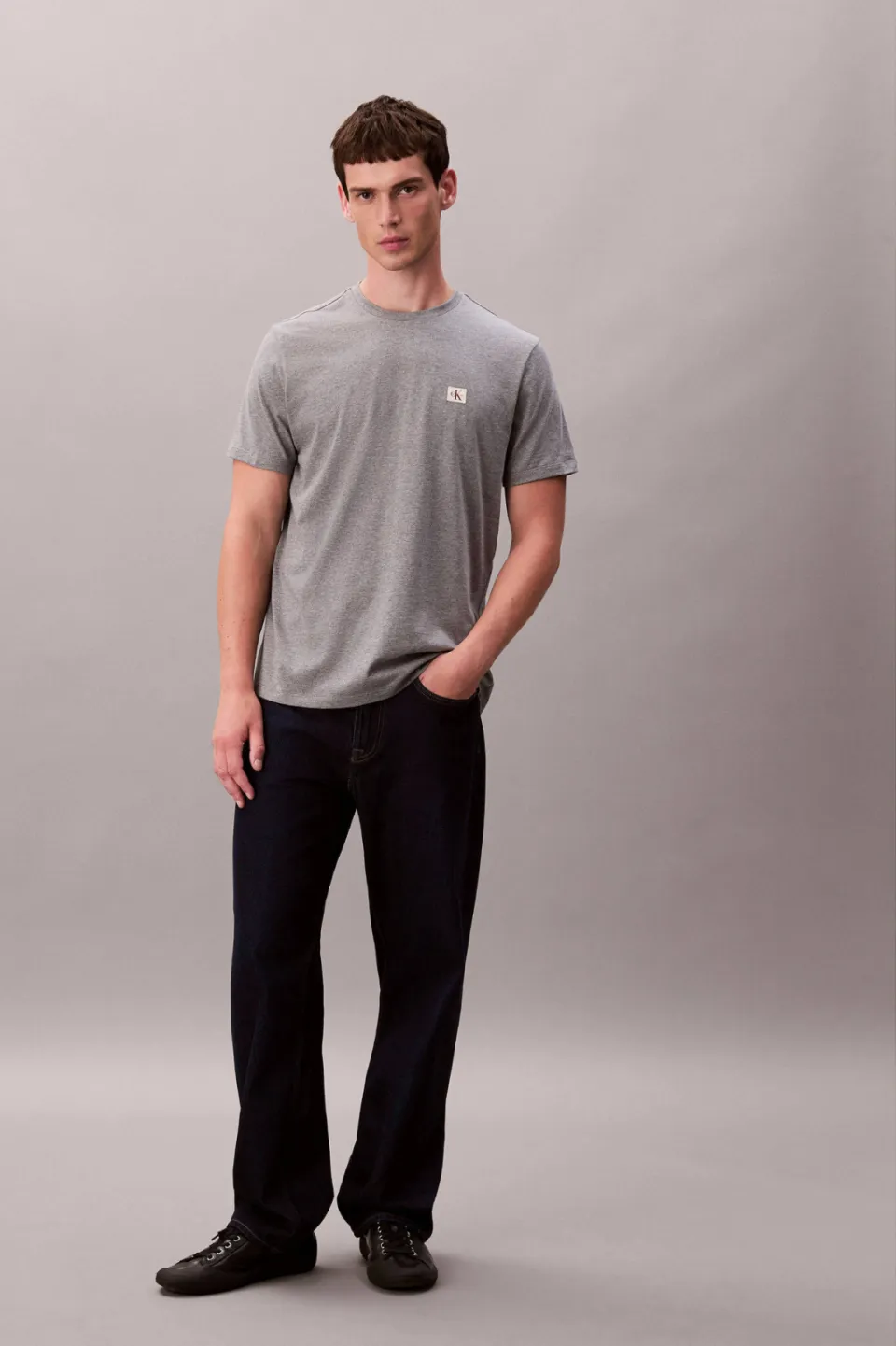 Calvin Klein JEANS regular T-shirt grijs, foto 3