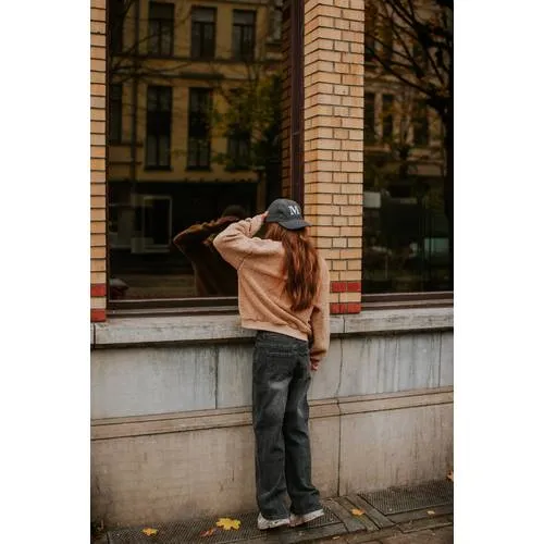 No Way Monday ripped wide leg jeans - denim dark grey, foto 4