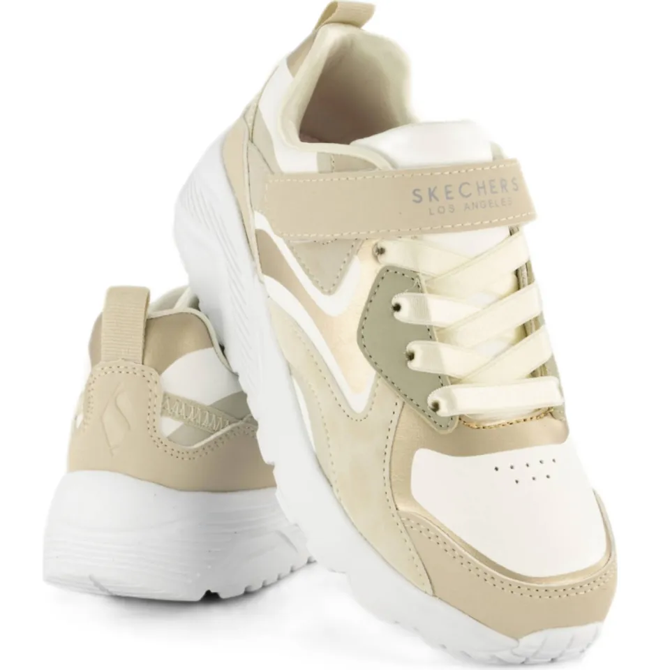 Skechers Uno Lite Metallic Burst sneakers beige, foto 6