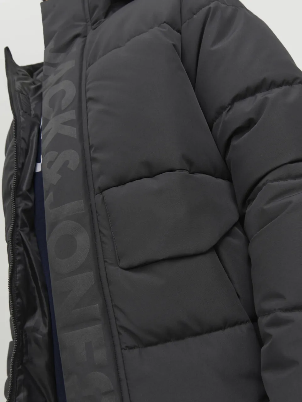 Jack & Jones Junior gewatteerde winterjas JCOSPEED zwart, foto 6