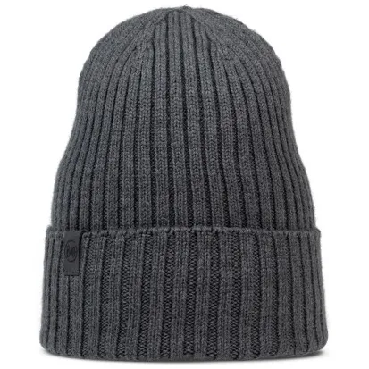 Buff Knitted Beanie Norval - Muts maat One Size, grijs
