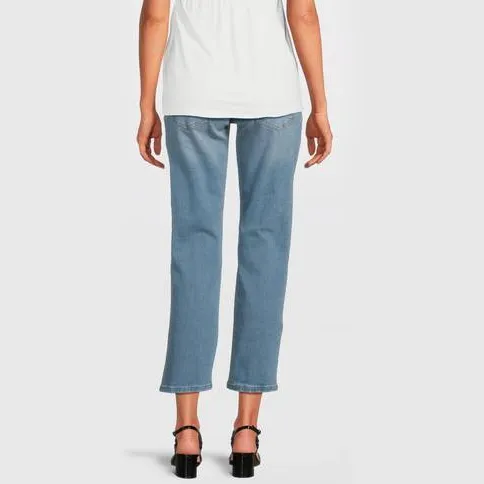 LOVE2WAIT straight leg zwangerschapsjeans light wash, foto 5