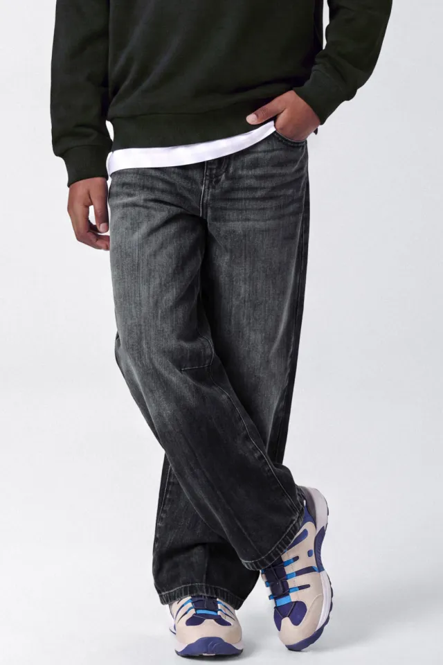NAME IT KIDS NKMBEN wide leg jeans - zwart, foto 3