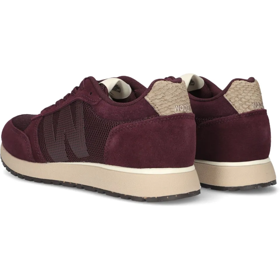 Woden Ydun Icon II leren sneakers - aubergine, foto 4