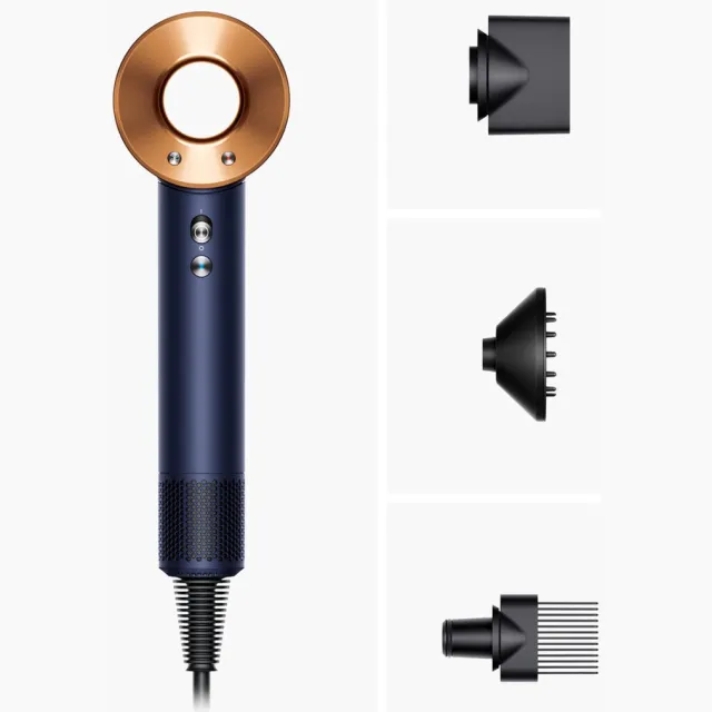Dyson Supersonic Curly+Coily föhn pruisisch blauw/koper