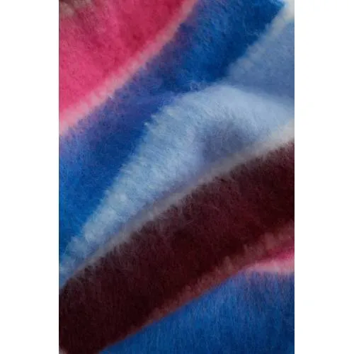 WE Fashion gestreepte sjaal blauw/roze/ecru, foto 3