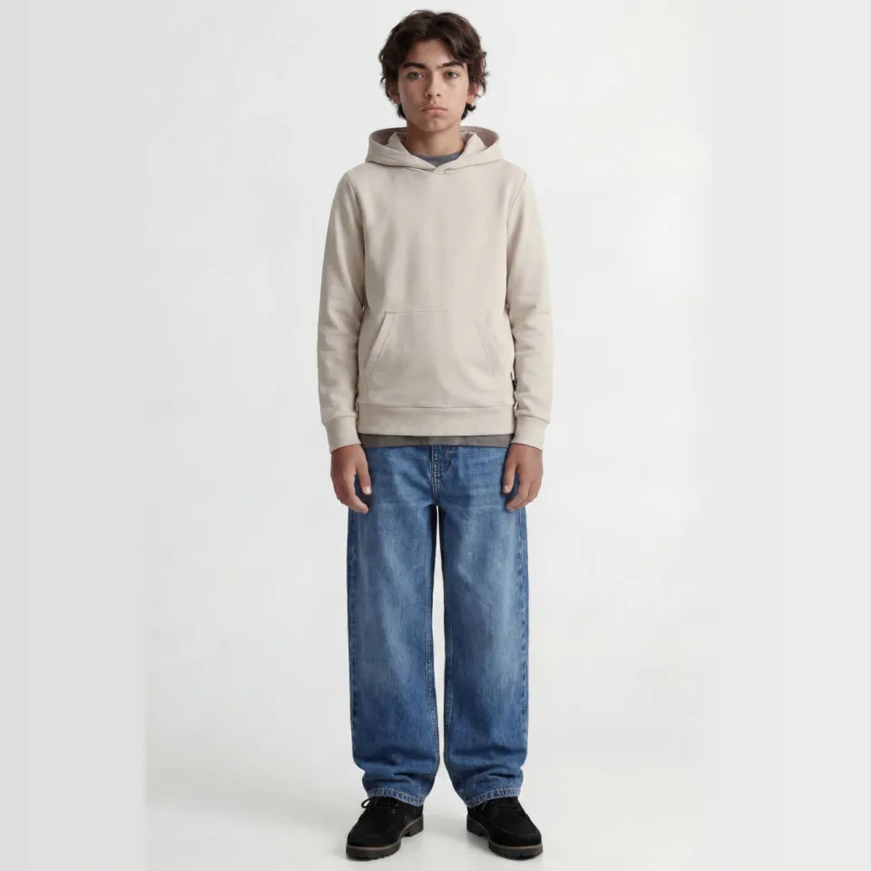 Jack & Jones JUNIOR hoodie JJEBRADLEY ecru