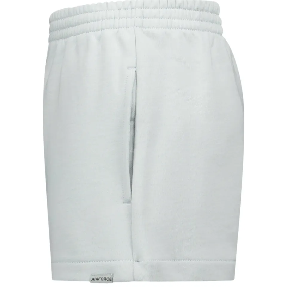 Airforce regular waist sweatshort lichtgrijs, foto 4