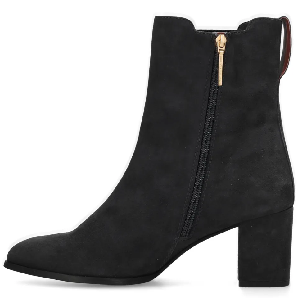 Fred de la Bretoniere Farah Chelsea leren suède chelsea boots met hak - donkerblauw, foto 2