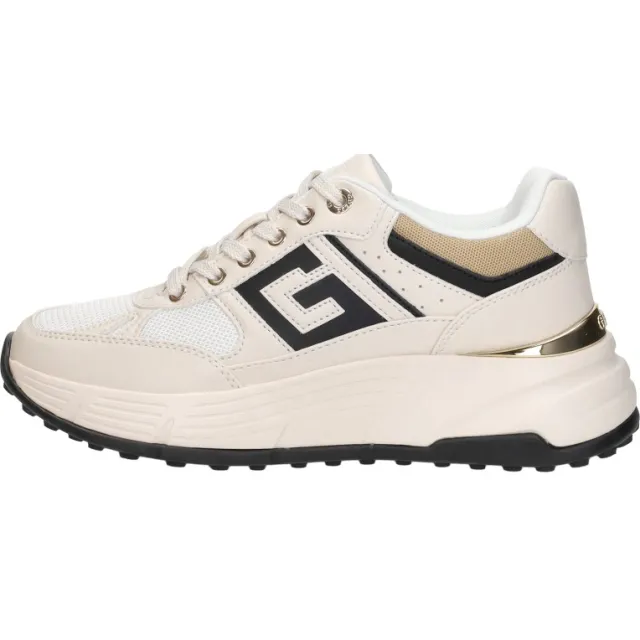 Guess Fonzi lage sneaker gebroken wit, foto 2