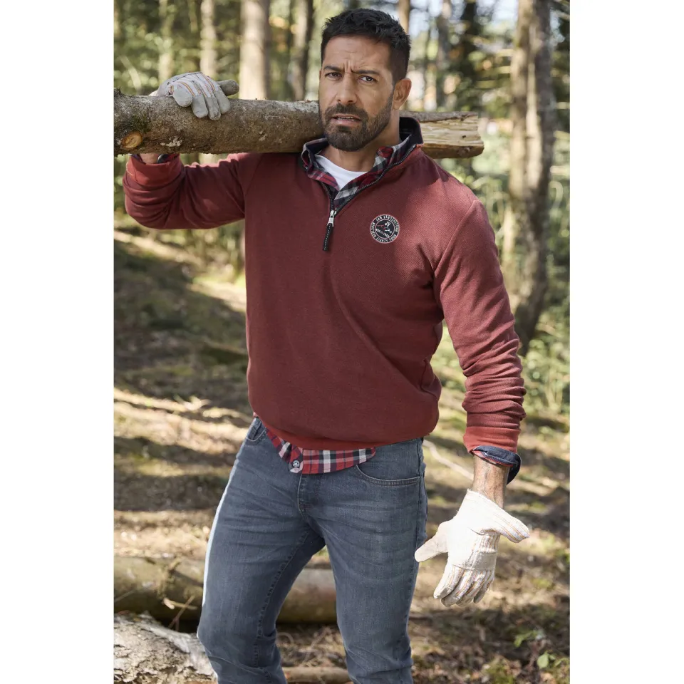 Jan Vanderstorm sweater MARKWARD Plus donkerrood, foto 3