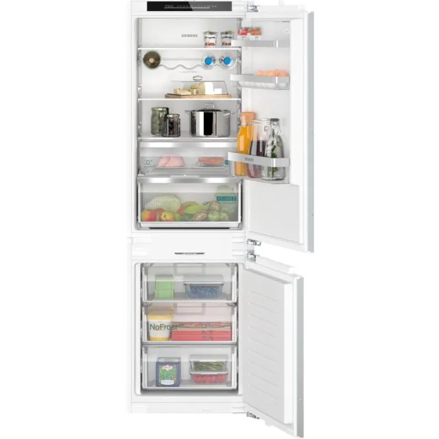 Siemens KI86NADD0 - iQ500 - Inbouw koelkast - koel-vriescombinatie - 177.2 cm x 55.8 cm - Vlakscharnier - softClose - noFrost: nooit meer je vriezer ontdooien - hyperFresh meer ruimte voor groente en fruit wit
