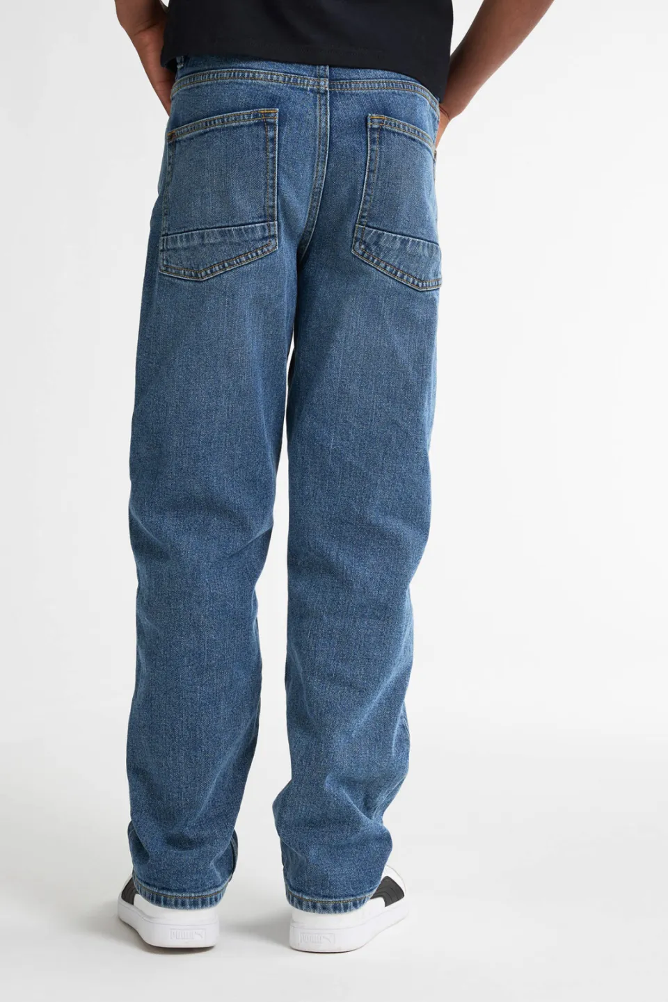 Petrol Industries loose fit jeans medium blue denim, foto 4