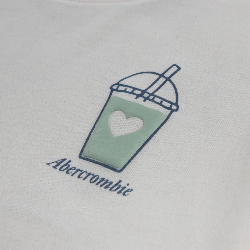 Abercrombie & Fitch t-shirt ecru, foto 3