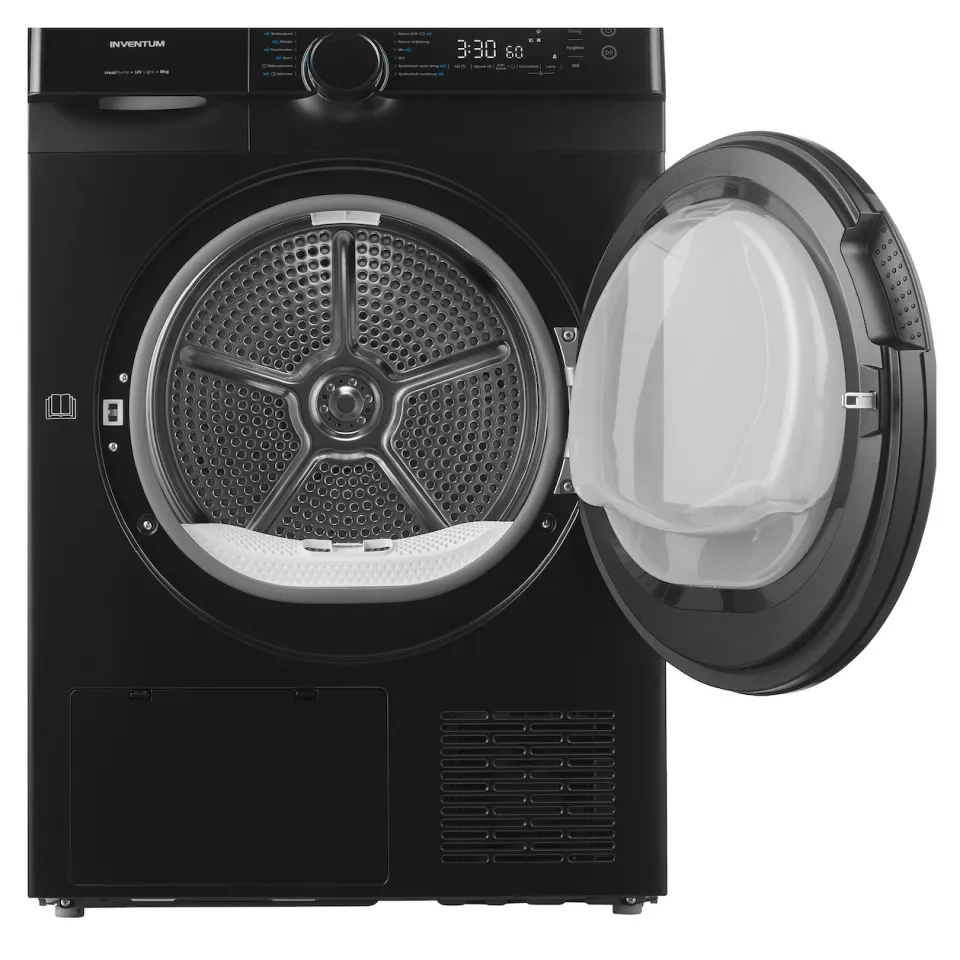 Inventum VDW8030B warmtepompdroger zwart, foto 2