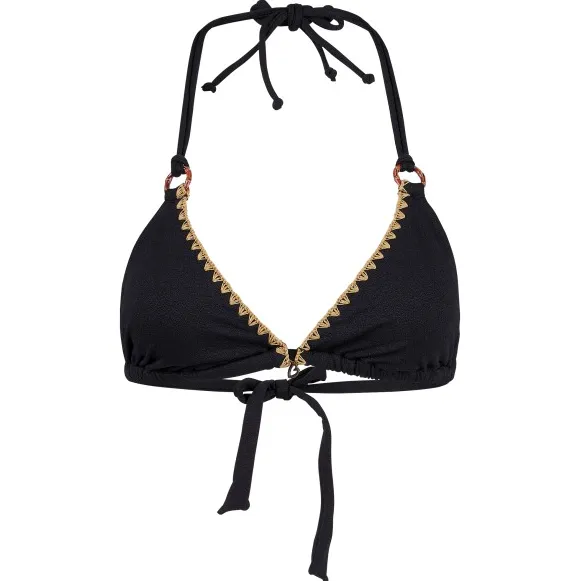 banana moon Bikinitop met vetersluiting aan de achterkant, model 'YERO SANTAFE' Zwart