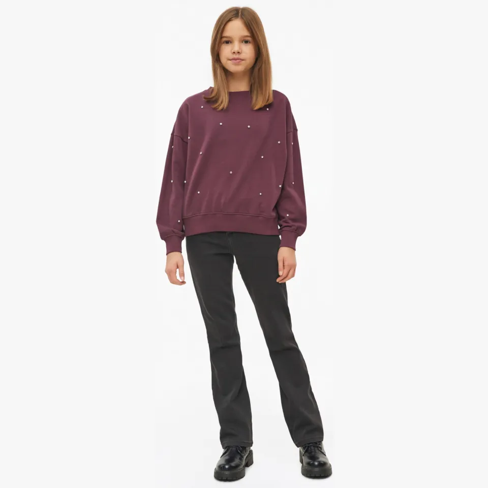 s.Oliver sweater met strass-steentjes - paars, foto 5