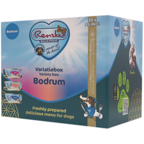 Renske Variatiebox Bodrum vers natvoer hond 30 x 95 g