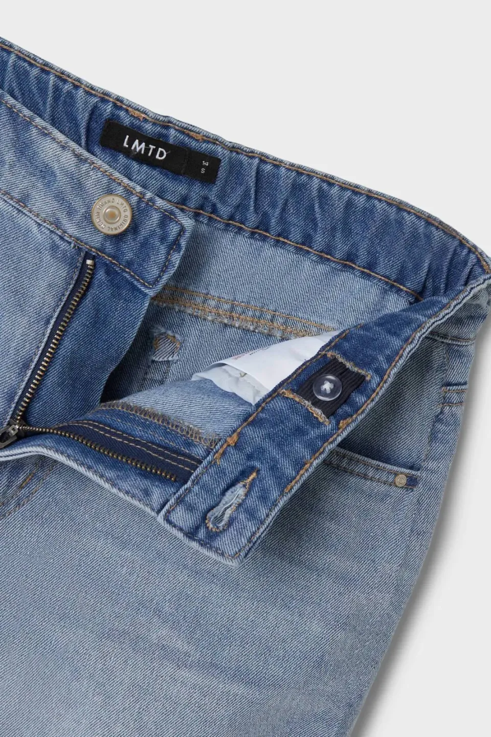 LMTD regular fit jeans light blue denim, foto 5
