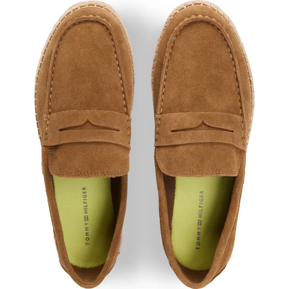 Tommy Hilfiger suède espadrilles cognac, foto 7