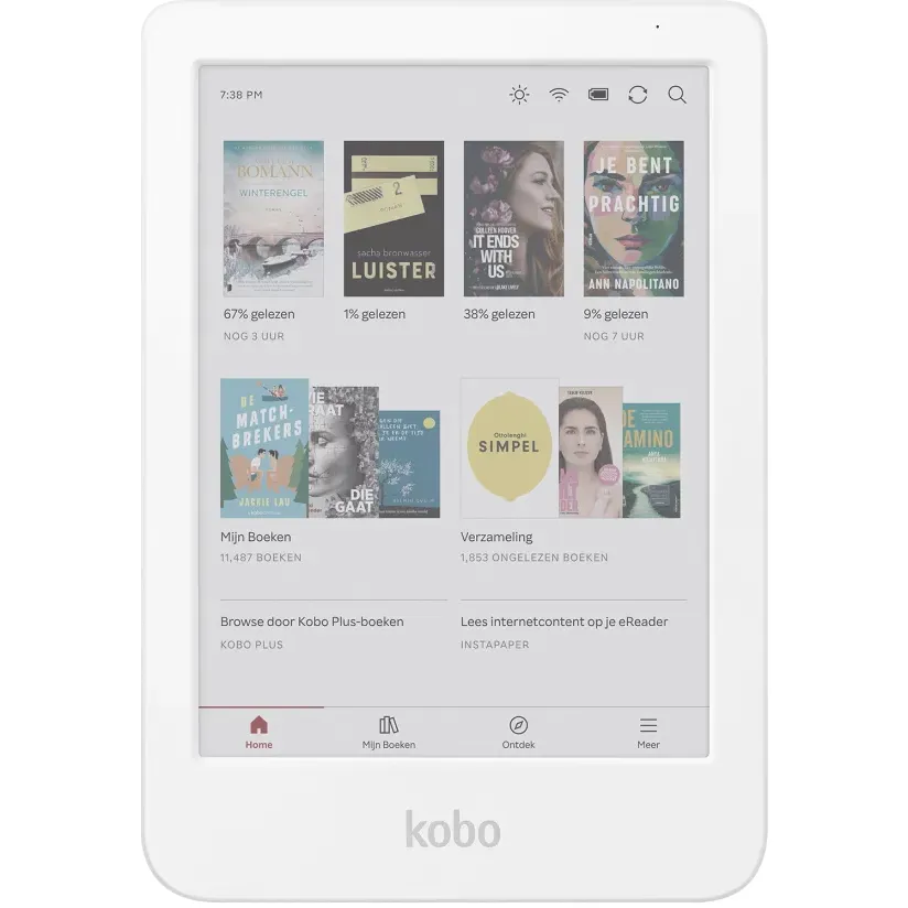 Kobo Clara Colour e-reader wit, foto 2