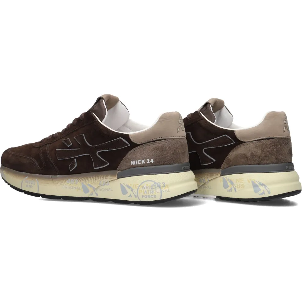 Premiata Mick lage sneakers bruin, foto 4