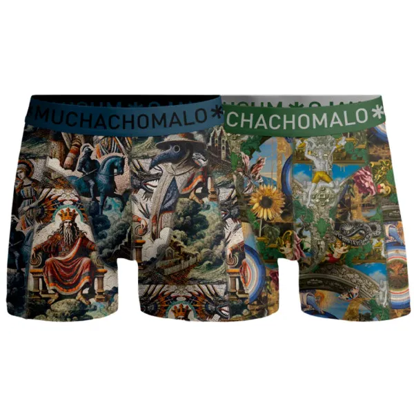 Muchachomalo Heren 2-pack Boxershorts Premodern Veelkleurig