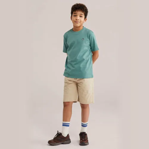 WE Fashion T-shirt effen donkergroen, foto 3