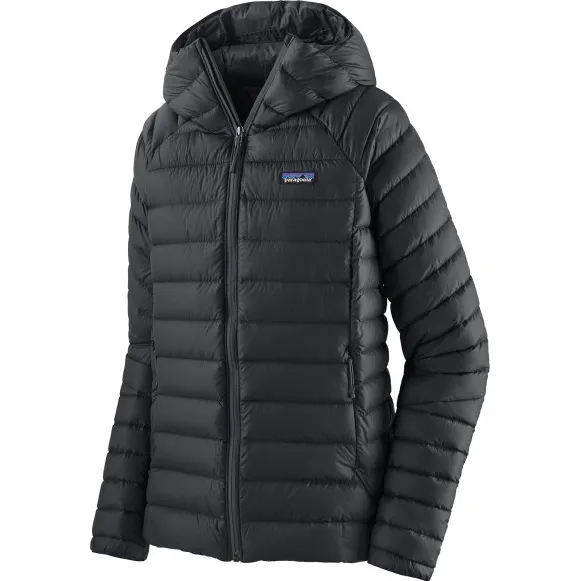 Patagonia Women's Down Sweater Hoody - Donsjack, zwart/grijs