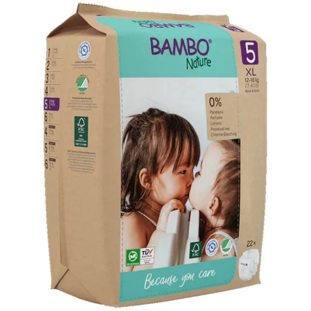 Bambo Nature Luiers Maat 5 (12-18 kg) 22 stuks