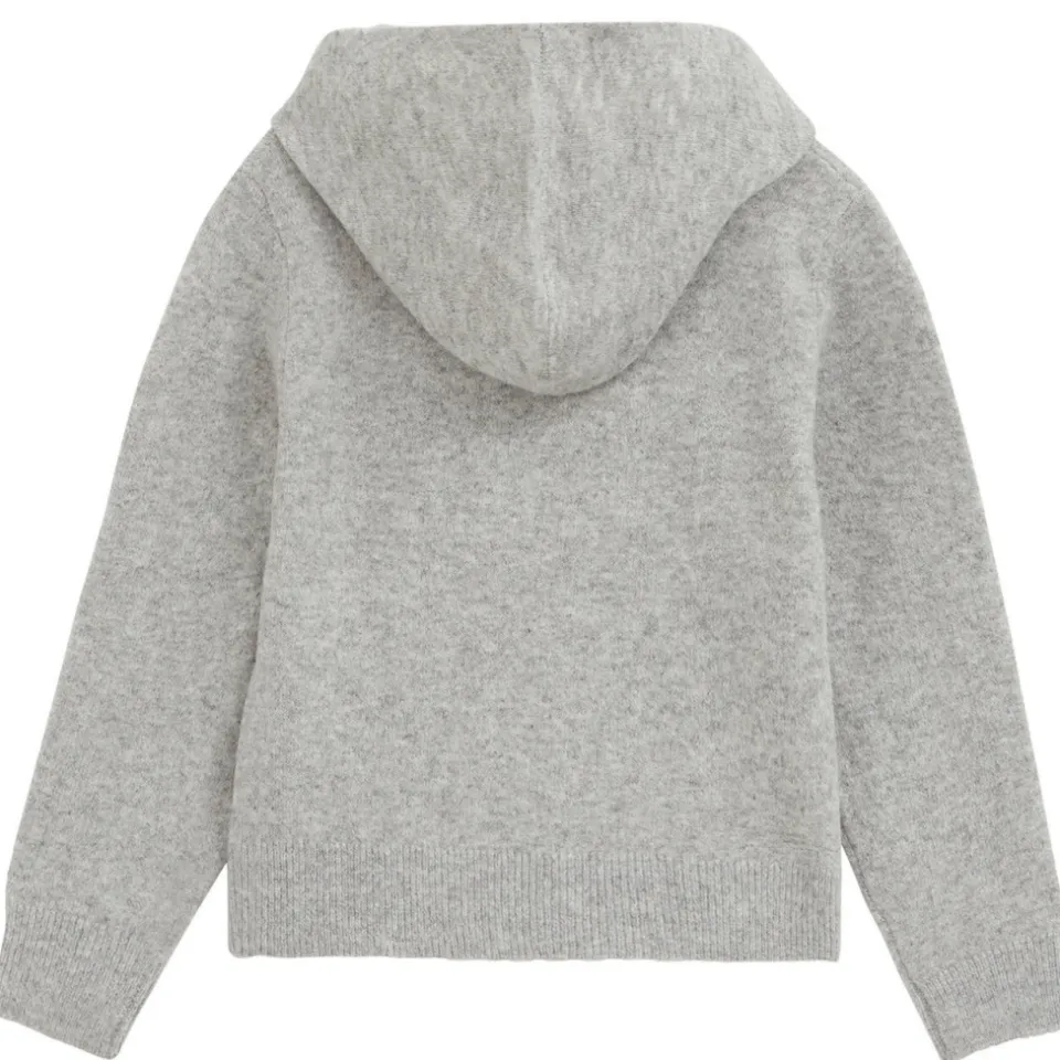 WE Fashion gebreide trui met borduursels en wol - grijs, foto 3