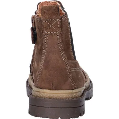 Nelson Kids leren enkelboots met profielzool - bruin, foto 2