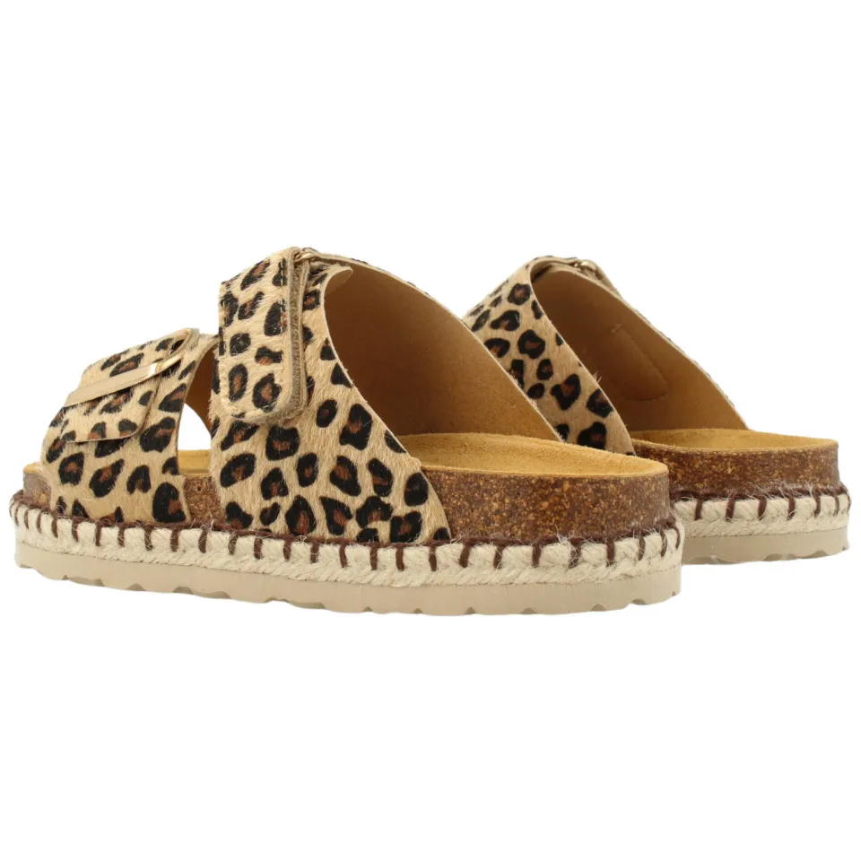 Develab sandalen bruin/panterprint, foto 3
