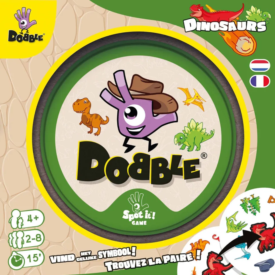 Zygomatic Board Game Studio Zygomatic Dobble Dinosaurs kaartspel, foto 5