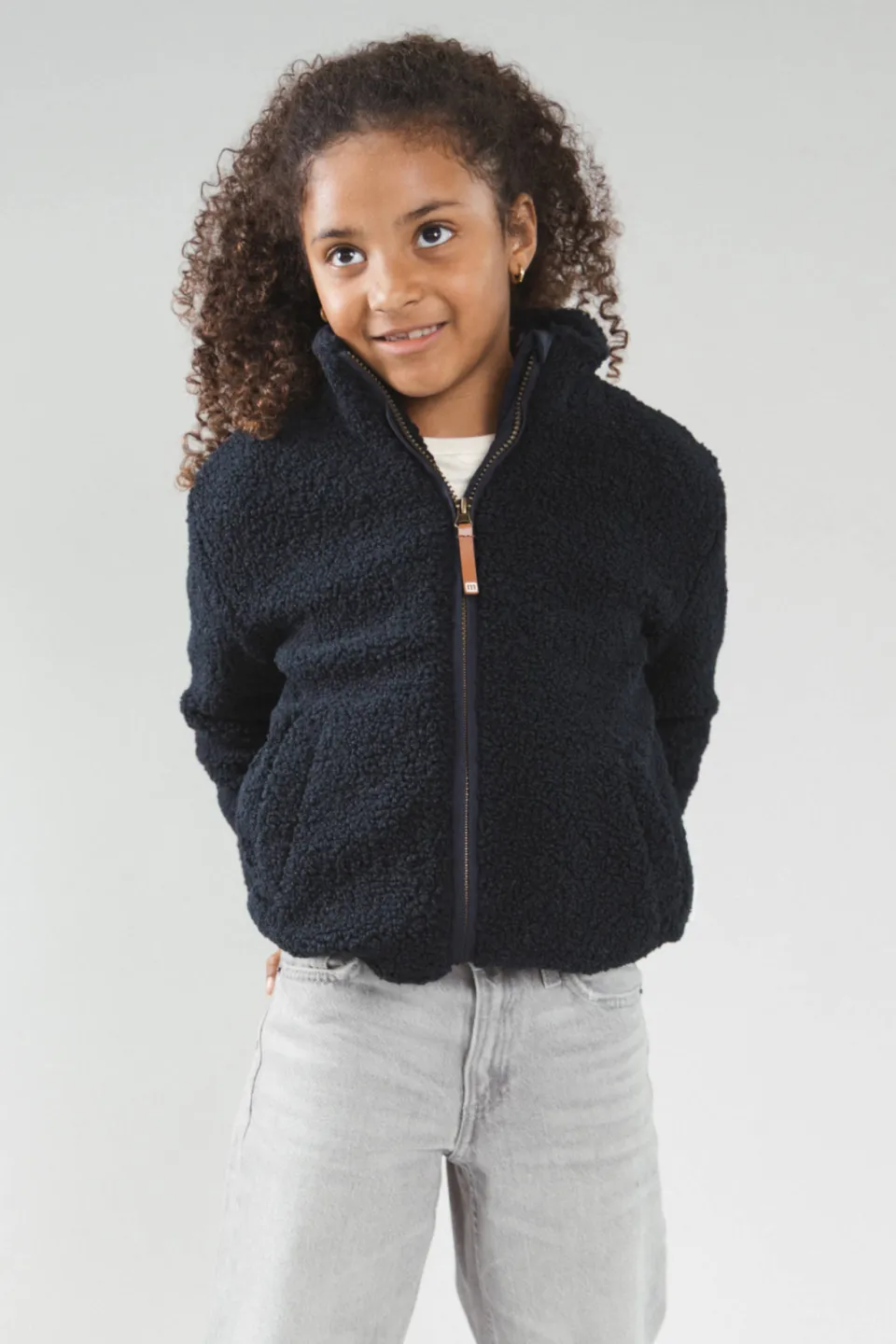 Moodstreet teddy jas donkerblauw, foto 6