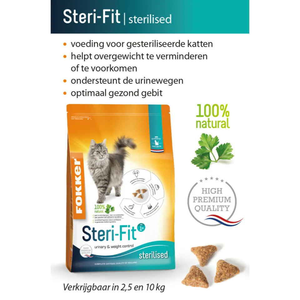 Fokker Steri-Fit kattenvoer gevogelte 10 kg, foto 2