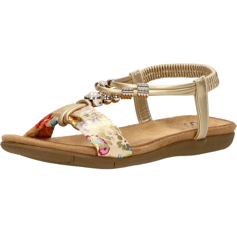 Sub55 sandalen plat goud, foto 3