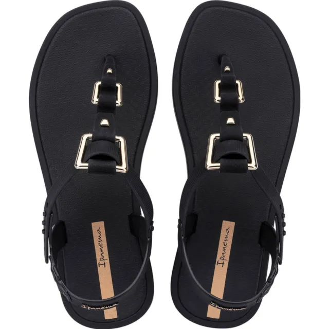 Ipanema sandalen zwart/goud, foto 2