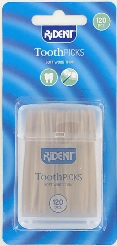 Rident tandenstokers hout dun 120 stuks
