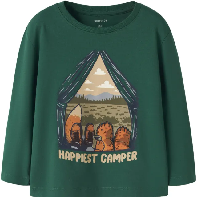 NAME IT MINI longsleeve groen met print