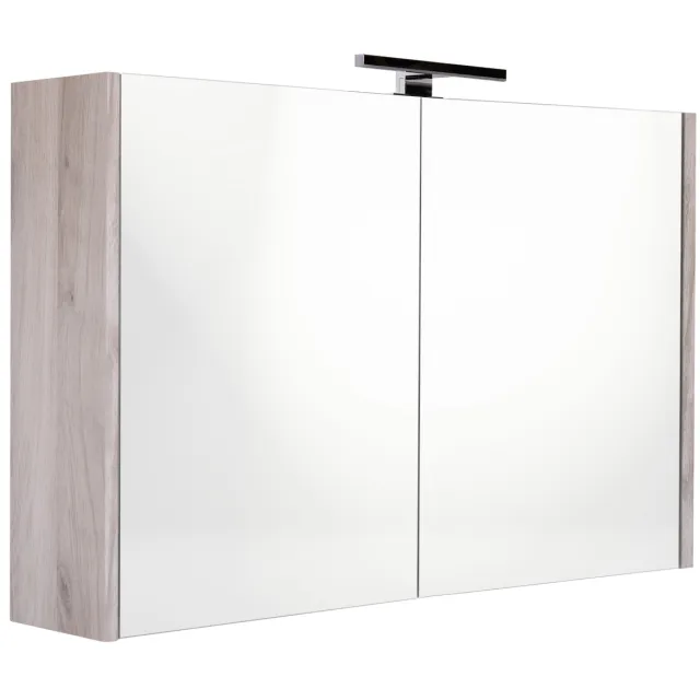 Best Design Happy Grey spiegelkast 100x60 cm grijs eiken