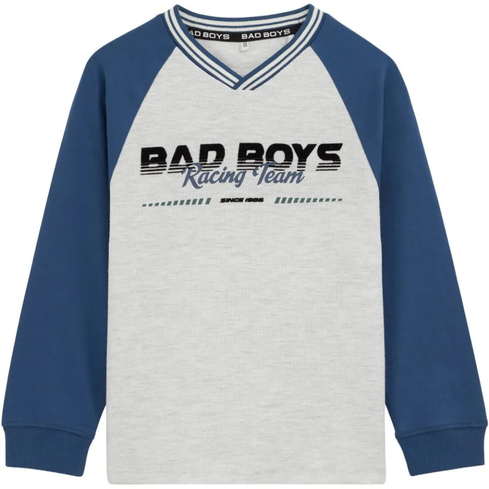 WE Fashion longsleeve grijs/blauw, foto 2