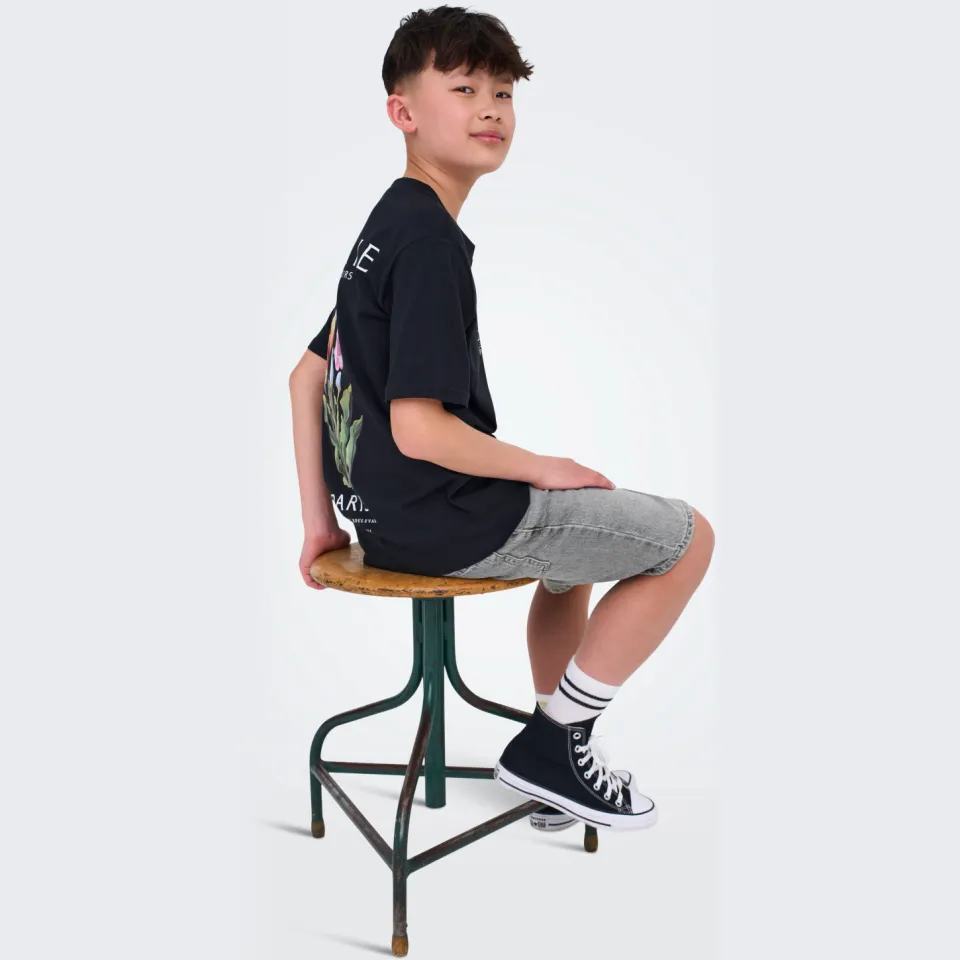 Only & Sons JUNIOR jeansshorts grijs denim, foto 7