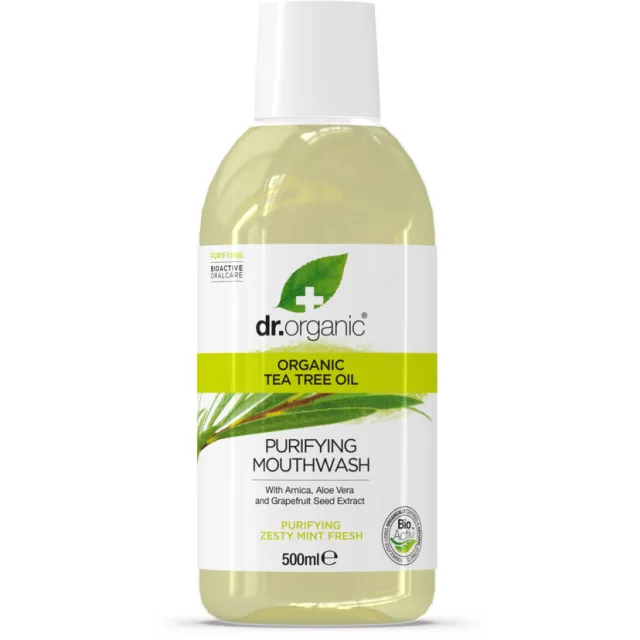 Dr. Organic Tea Tree Mondwater 500 ml