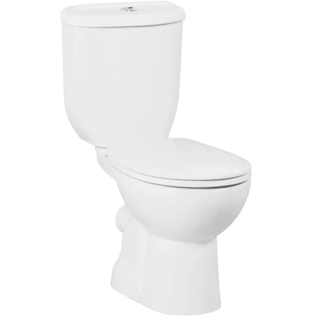 Boss & Wessing Toiletpot Staand BWS Sedef Met Bidet Achter Aansluiting Wit