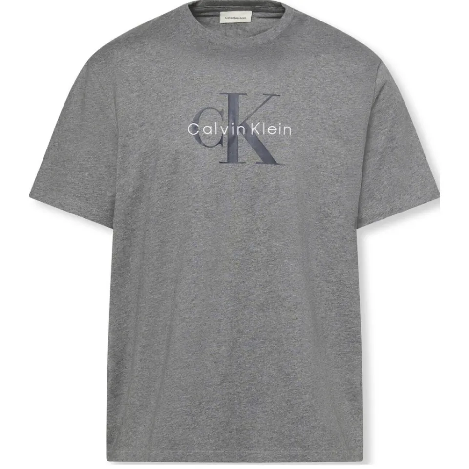 Calvin Klein JEANS oversized T-shirt grijs, foto 2